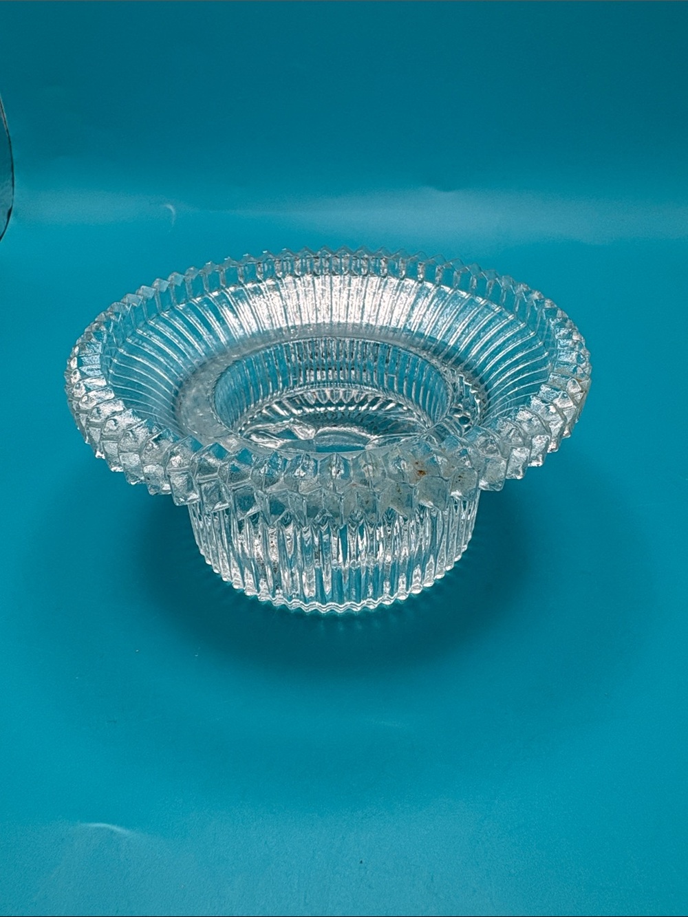 Fairy Lamp Bottom Clear Glass Vintage